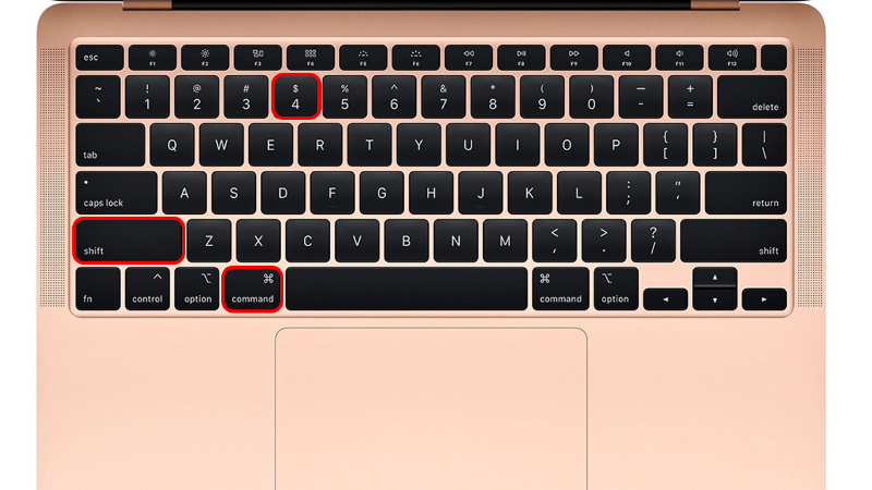 Chụp một khu vực khoanh vùng (Cmd + Shift + 4)