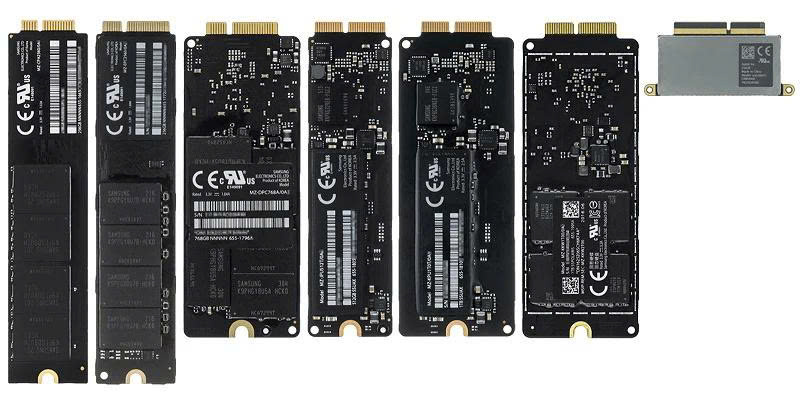 Các loại ổ cứng SSD MacBook chính hãng