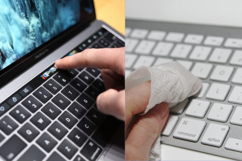 Hướng dẫn vệ sinh bàn phím MacBook chuẩn Apple