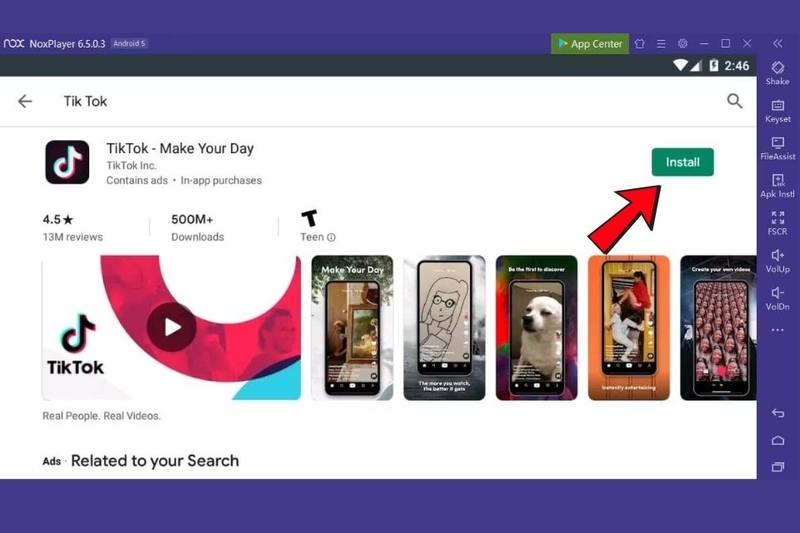 Cài đặt ứng dụng Tik Tok