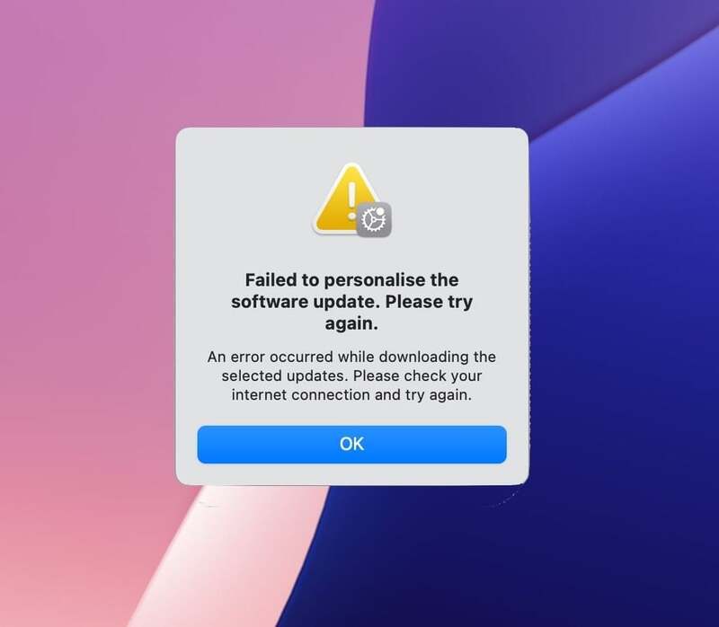 Nguyên nhân & cách xử lý lỗi thường gặp khi update Macbook