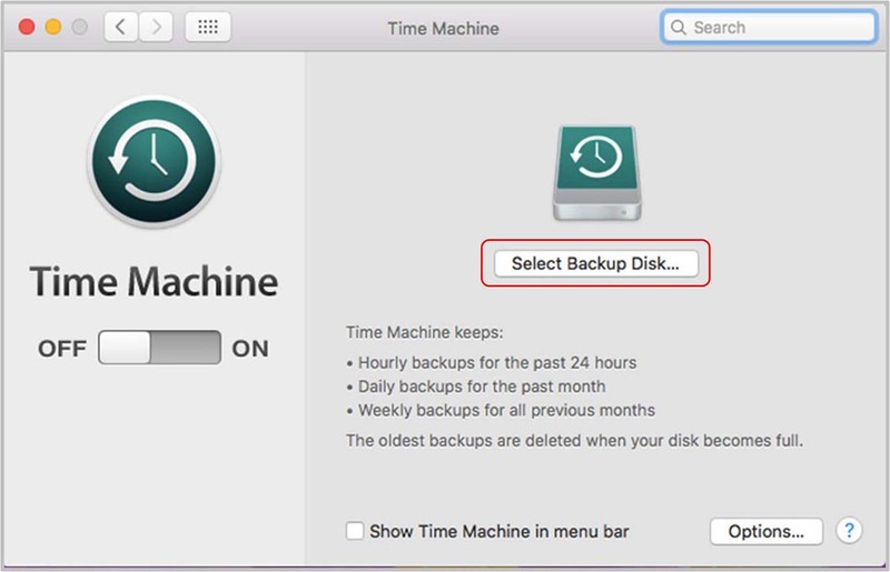 Sao lưu (Backup) dữ liệu với Time Machine