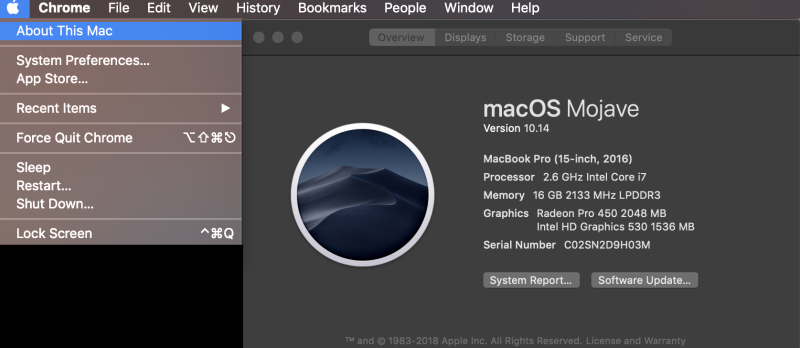 Sử dụng "About This Mac"