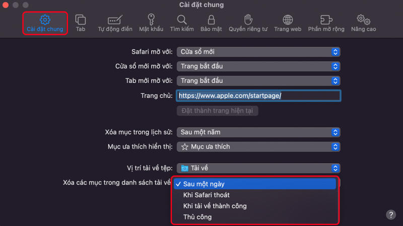 "Tổng vệ sinh" thư mục Tải về (Downloads)