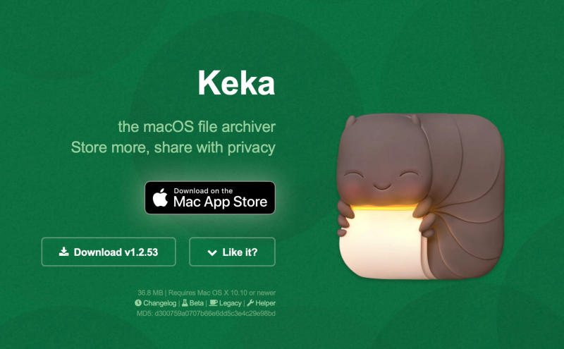 Cách mở file RAR trên MacBook bằng phần mềm Keka