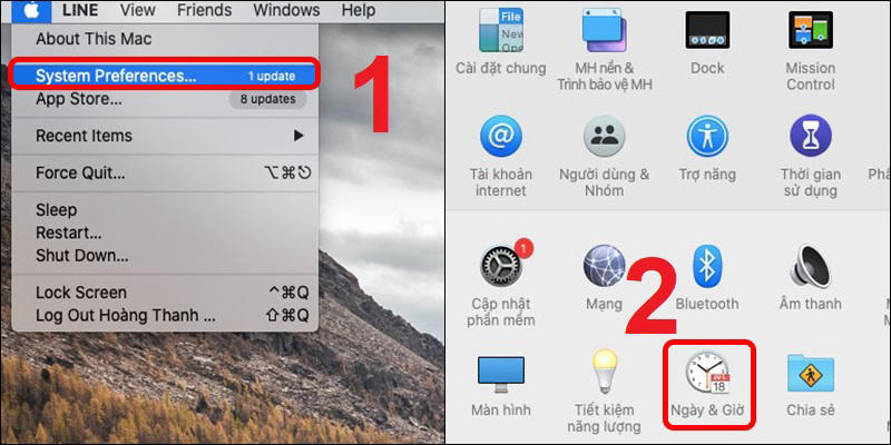 Kiểm tra và đồng bộ lại ngày & giờ (Date & Time)