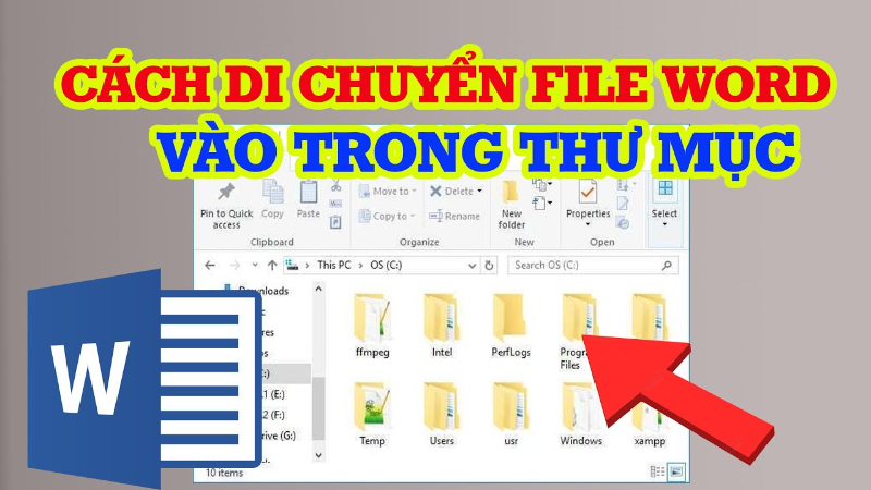 Di chuyển tệp (File) vào Folder