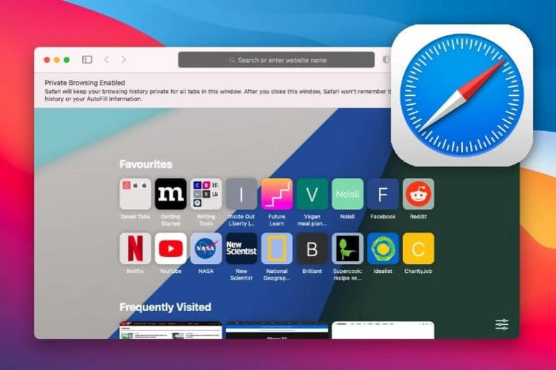 Mở cửa sổ riêng tư trên trình duyệt mặc định Safari