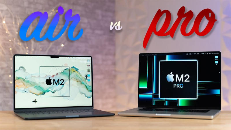 Xem so sánh macbook air và pro