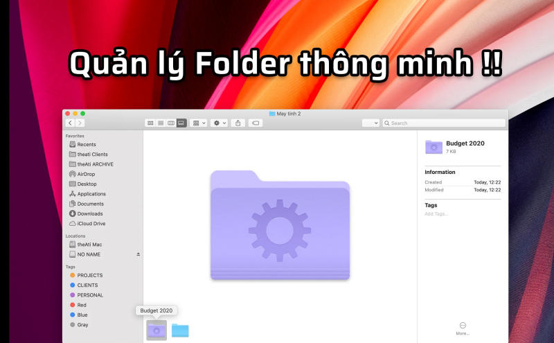 Trải nghiệm tính năng Thư mục thông minh (Smart Folder)