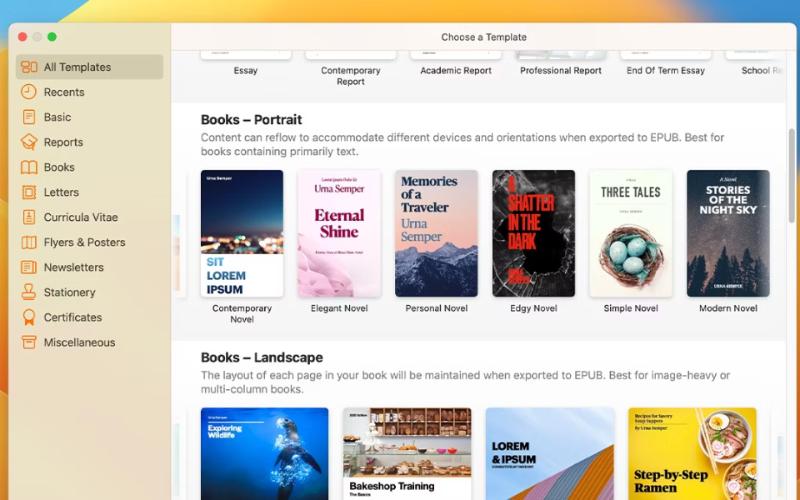 Tận dụng Apple Pages (Phần mềm miễn phí của Apple)